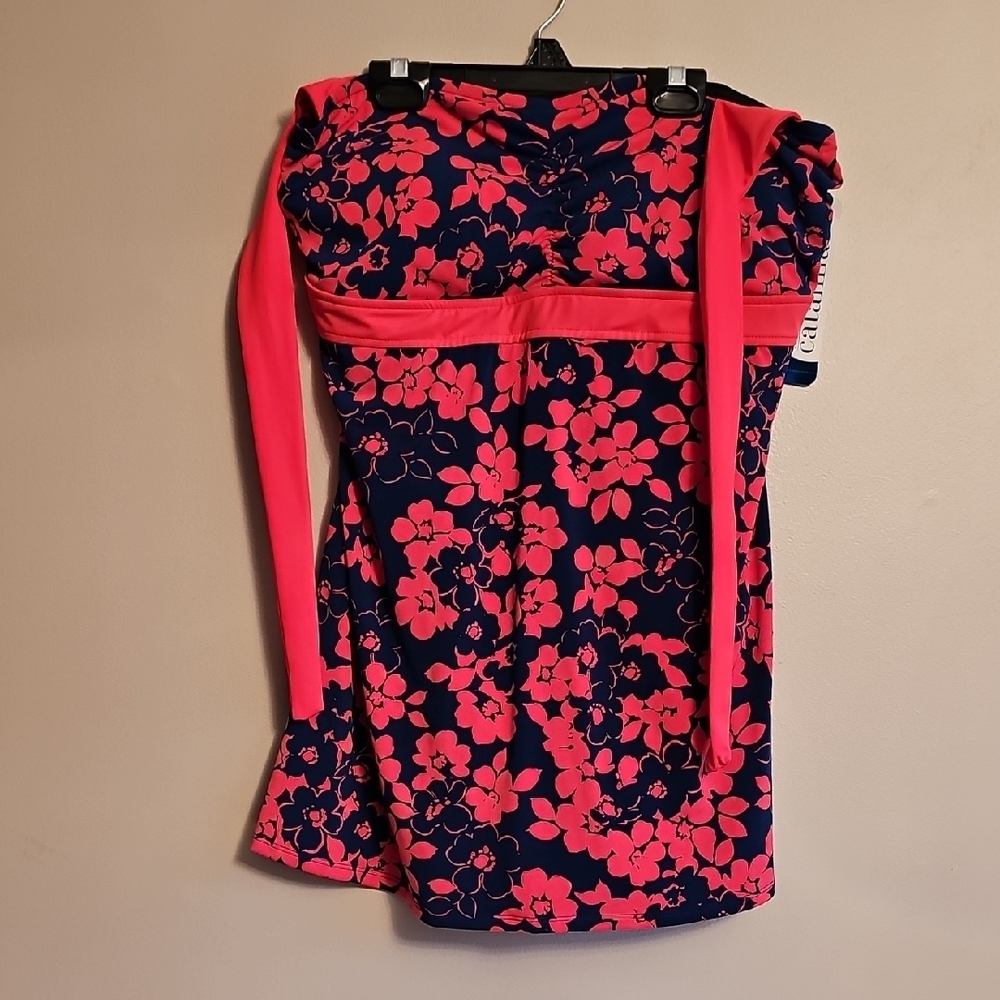 Floral Pink and Blue Dress